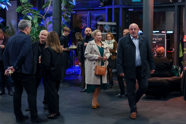 Starosta tarnowski przed wejściem do tarnowskiego Teatru