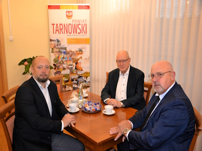 Starosta z Przedstawicielami Zarządu OSP