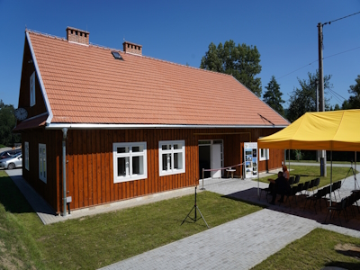 Zdjęcie panoramiczne nowo oddanego budynku dla Seniorów